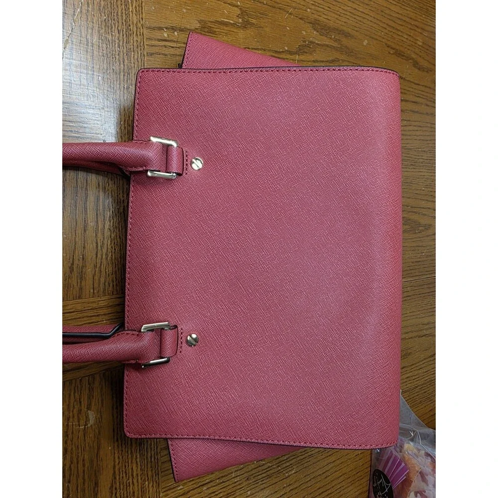 Michael Kors Selma Medium Top Zip Satchel Bag - Coral Peach